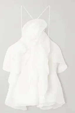 Aje Pandorea Top White Size UK 8 for rent on The Volte - image 3