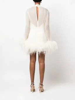 Taller Marmo Gina Mini Dress Ivory Size 10 for rent on The Volte - image 3