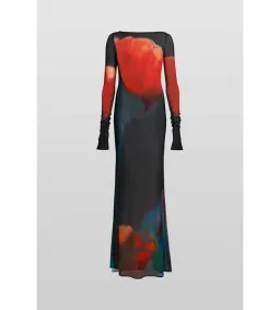 Rat & Boa Juniper Mesh Dress Tulip Print Size 8 for rent on The Volte - image 3