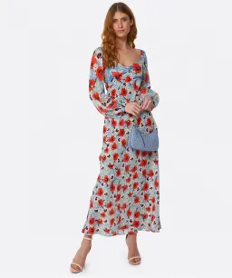 Rixo Gio Pansy Silk Midi Dress Floral Size M / UK 12 for rent on The Volte - image 1