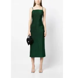 Reformation Breslin Dress Green Size UK 12 for rent on The Volte - image 1