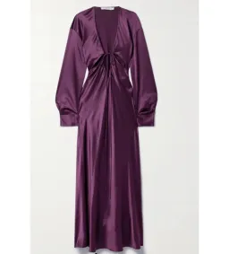 Christopher Esber Triquetra Cut Out Dress Plum Size 10  for rent on The Volte - image 3