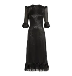The Vampire’s Wife Falconetti Dress in Black Size UK 14 for rent on The Volte - image 4