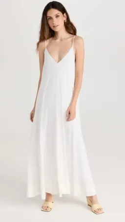 Reformation Abene Maxi Dress White Size UK 10 for rent on The Volte - image 1