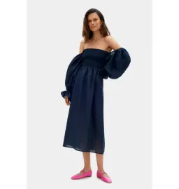 Sleeper Atlanta Dress in Navy Size S / UK 8 for rent on The Volte - image 2