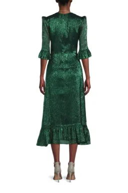 The Vampire's Wife The Falconetti Midi Dress Green Size UK 10 for rent on The Volte - image 4