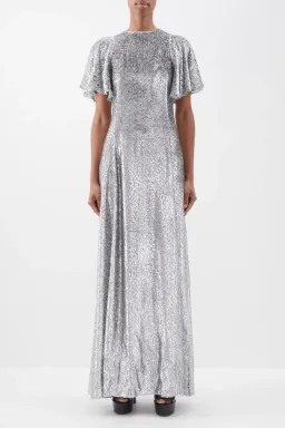 The Vampire's Wife Midnight Tremors Metallic Gown Silver Size UK 10 for rent on The Volte - image 5