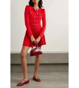 Self-Portrait Heart Buttoned Cardigan Red Size M/Au 10 for rent on The Volte - image 1