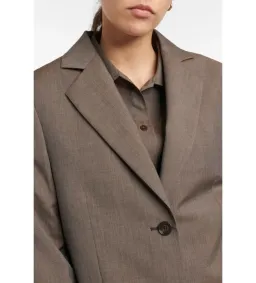 Totême  Wool Blazer Brown Size 10 for rent on The Volte - image 2