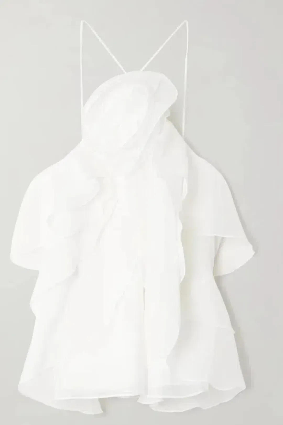 Aje Pandorea Top White Size UK 8 for rent on The Volte - main image