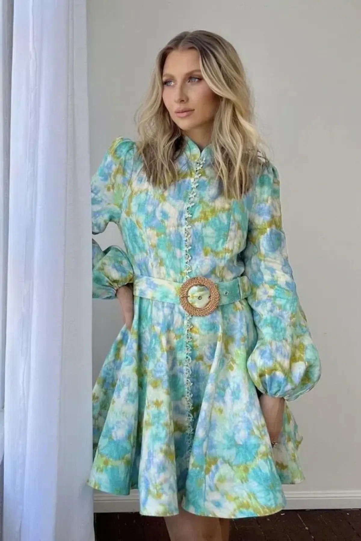 Zimmermann High Tide Button Mini Dress Size 8 - Image 2