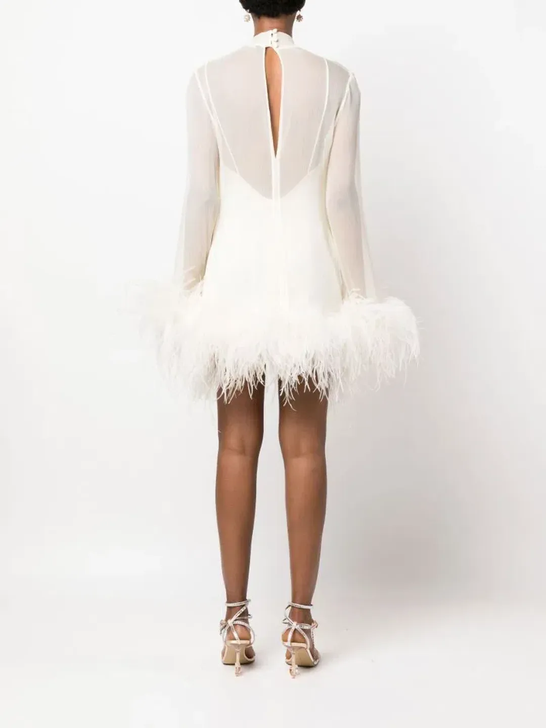 Taller Marmo Gina Mini Dress Ivory Size 10 for rent on The Volte - main image