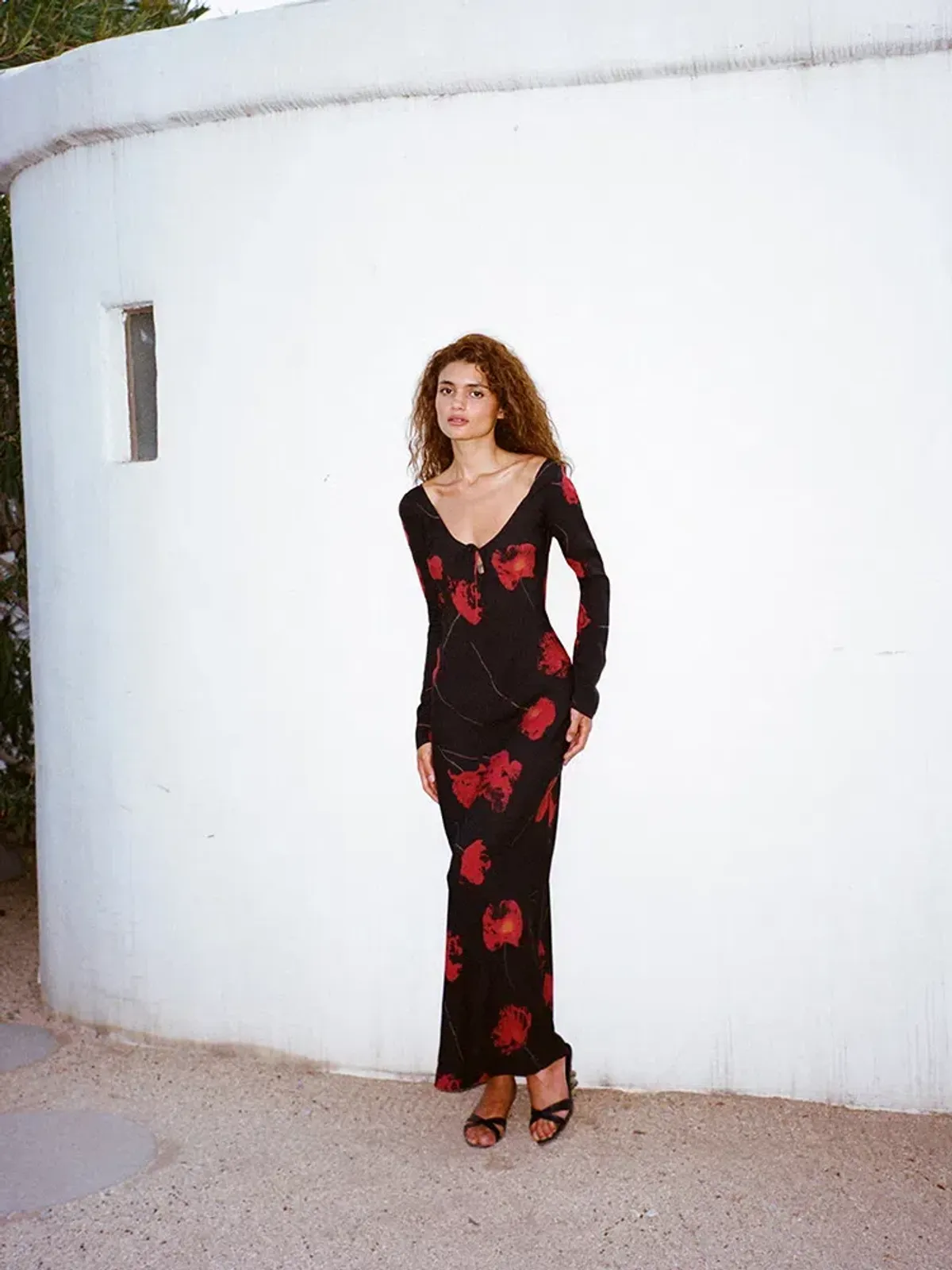 Realisation Par The Selma Maxi Dress Euphoria Noir Size UK 10 for rent on The Volte - main image