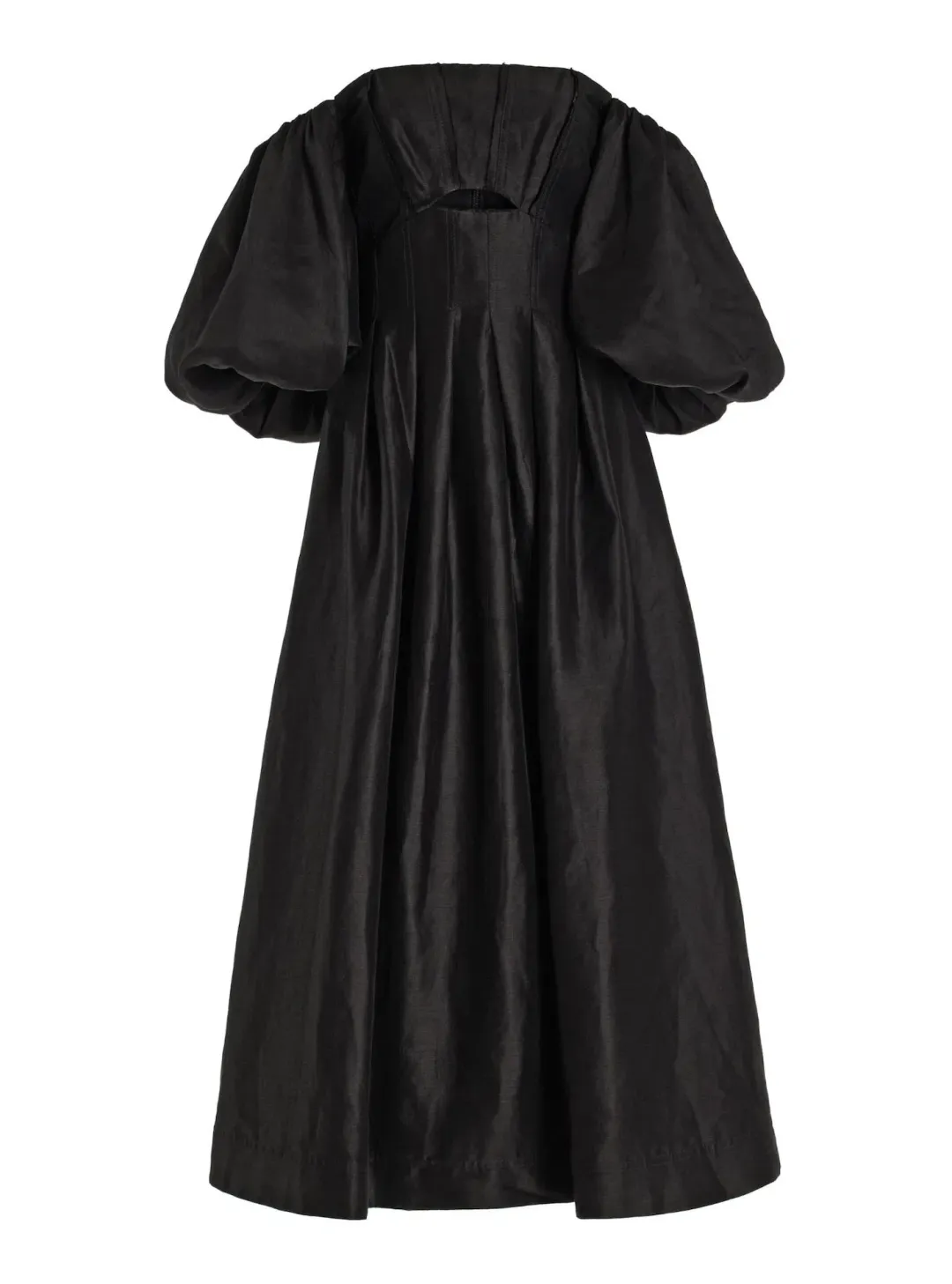 Aje Eugenie Off Shoulder Midi Dress Black Size UK 10 for rent on The Volte - main image