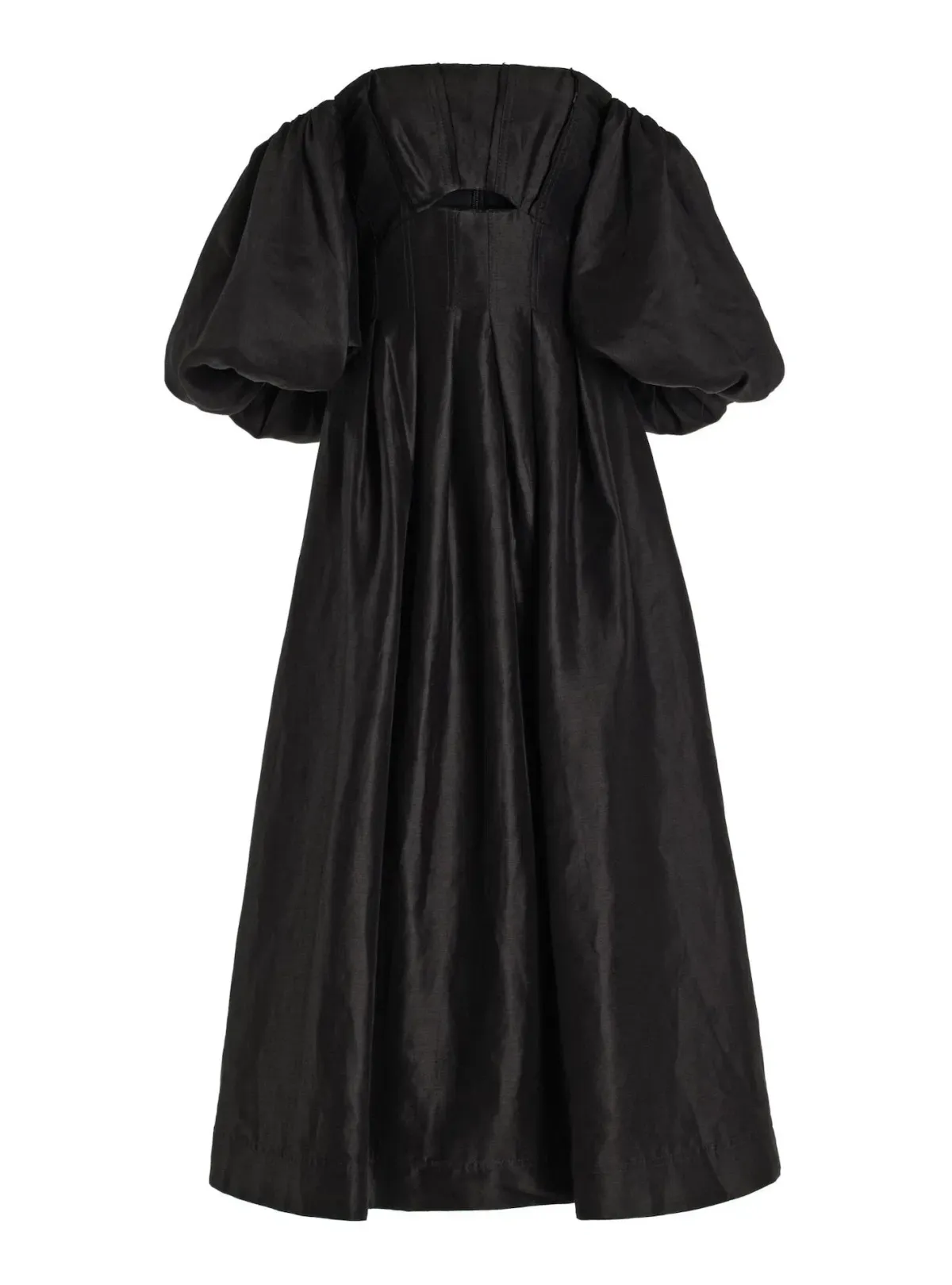 Aje Eugenie Off Shoulder Midi Dress Black Size UK 10 - Image 6