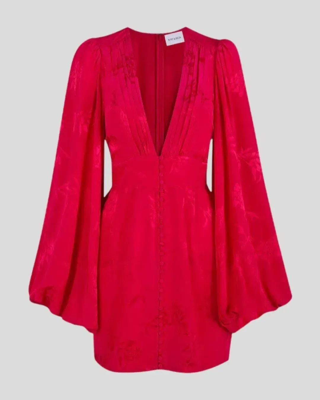 Rat & Boa Isabella Mini Dress Red Size UK 12 for rent on The Volte - main image