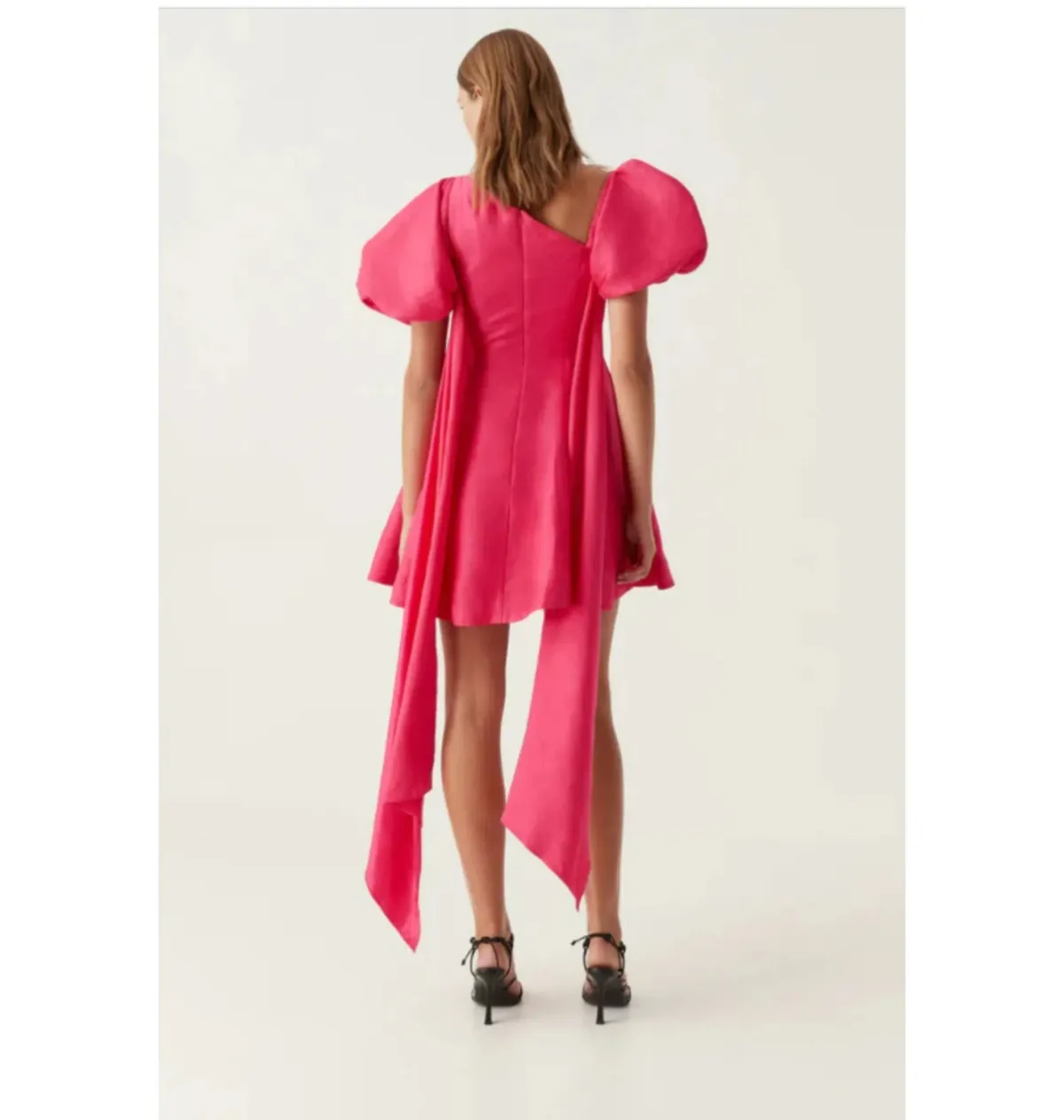 Aje Rista Mini Dress Bougainvillea Red Size UK 12 - Image 3