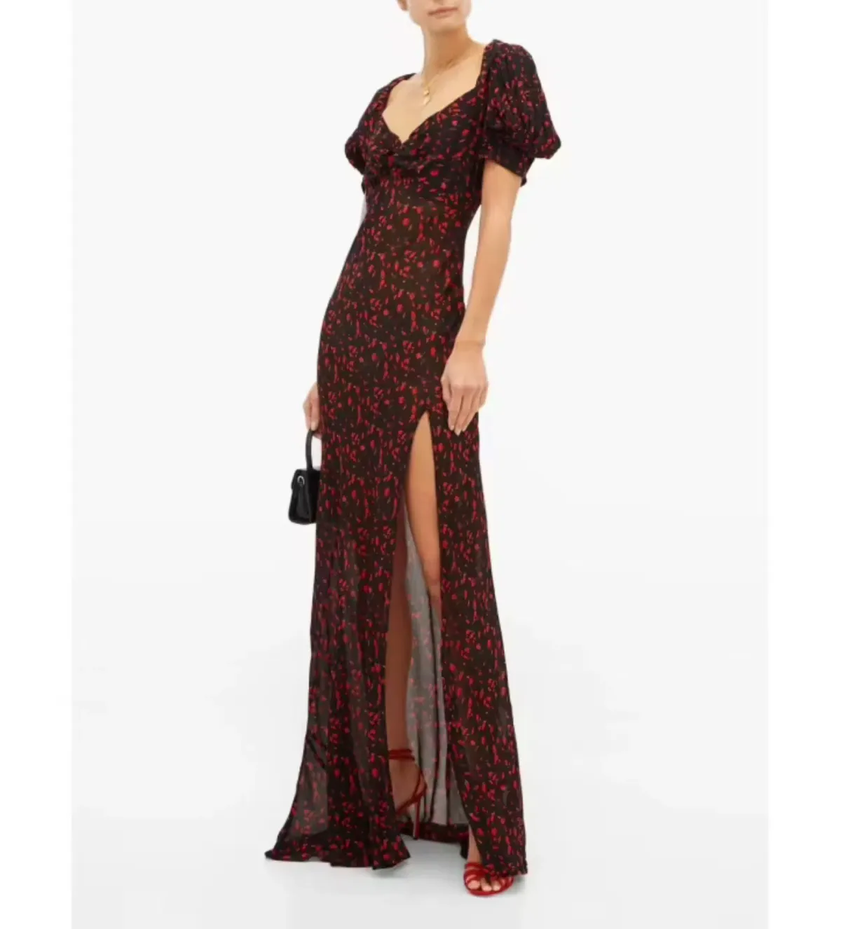Rat & Boa Magnolia Maxi Dress Floral Size UK 12 - Image 1
