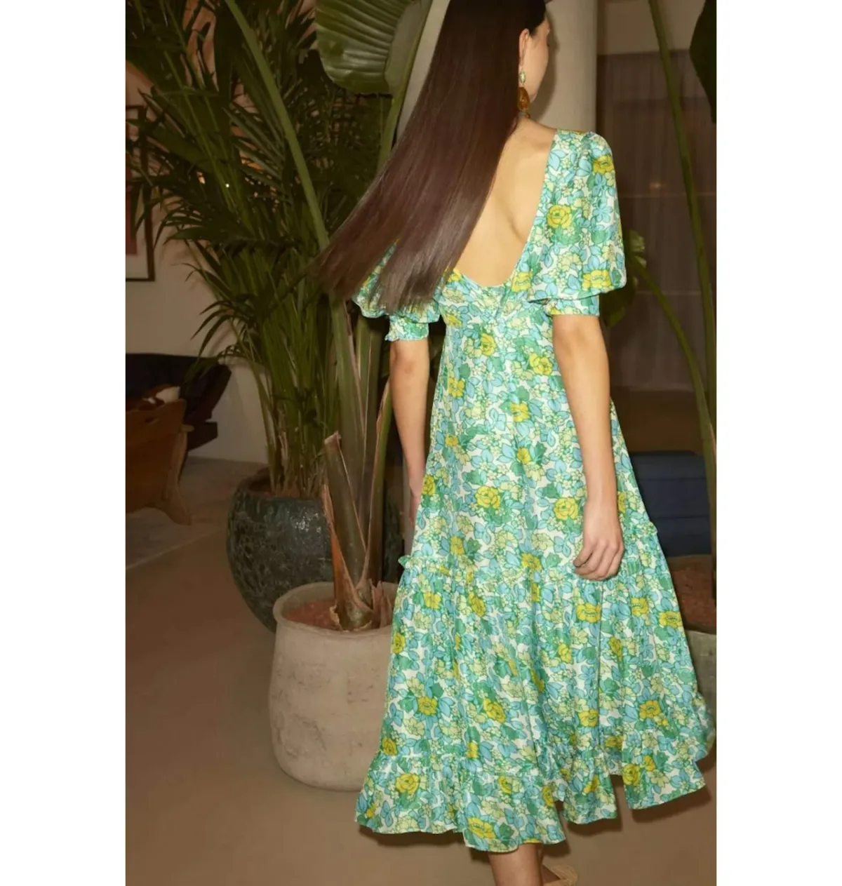 Rixo Kiara Dress Floral Size UK 12 - Image 3