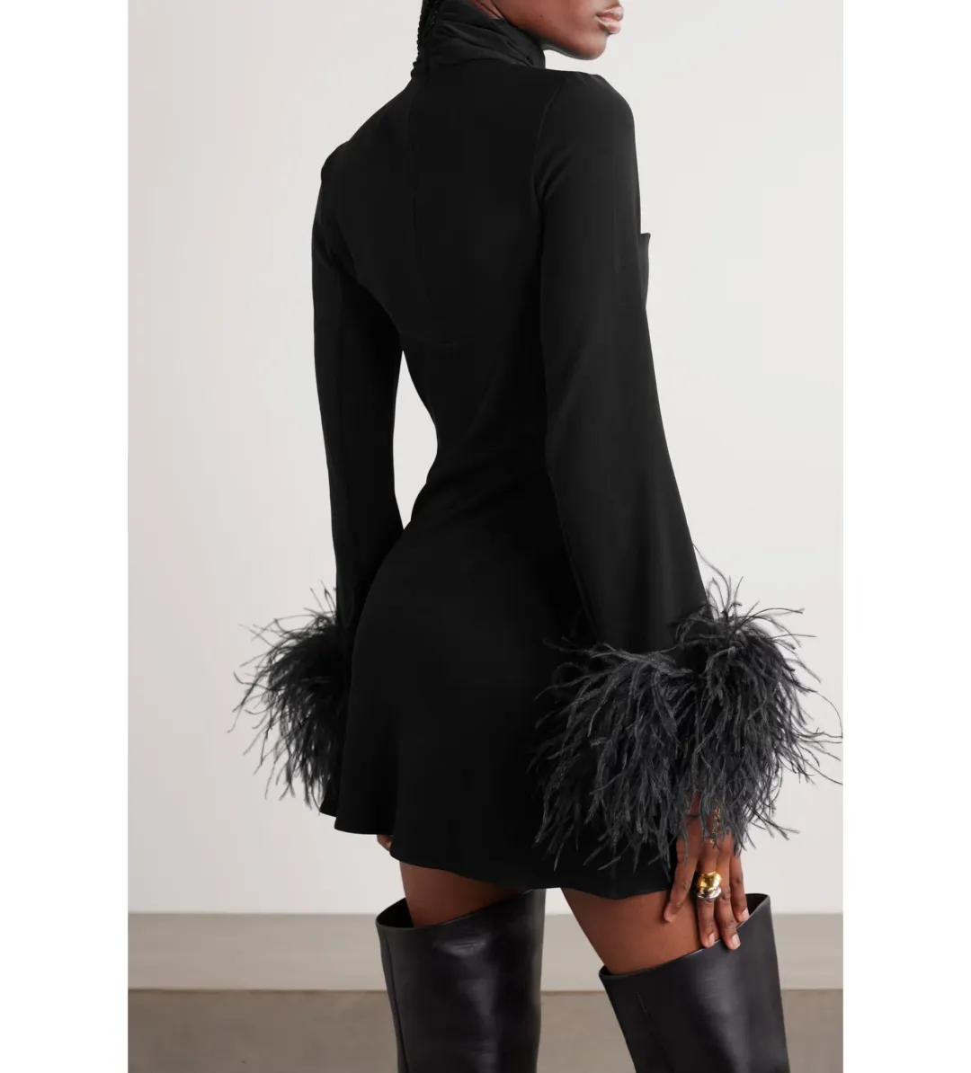 16ARLINGTON Odessa Mini Dress Black Size UK Size 10 for rent on The Volte - main image