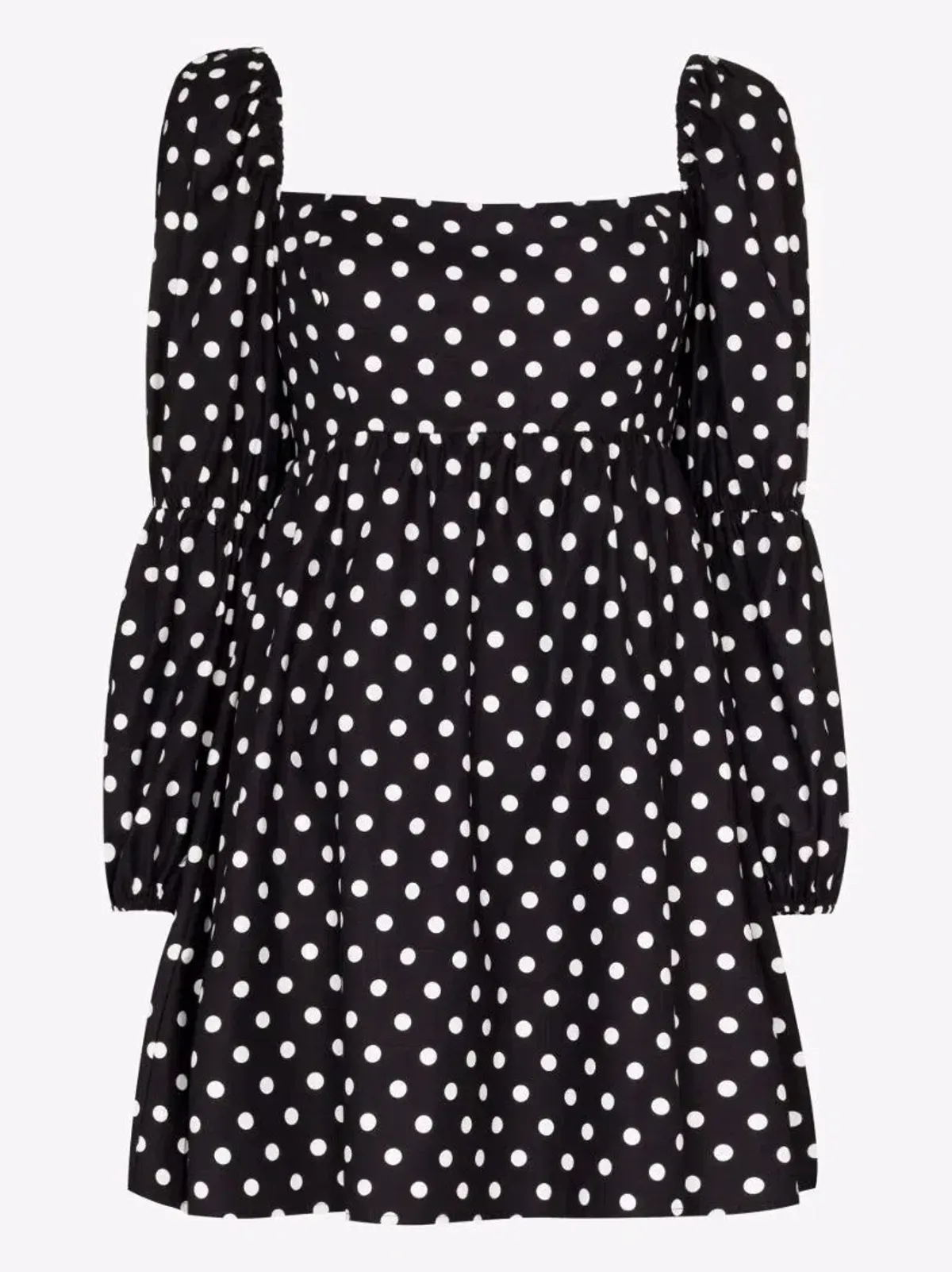 Reformation Michaela Polka Dot Mini Dress Print Size UK 10 - Image 4