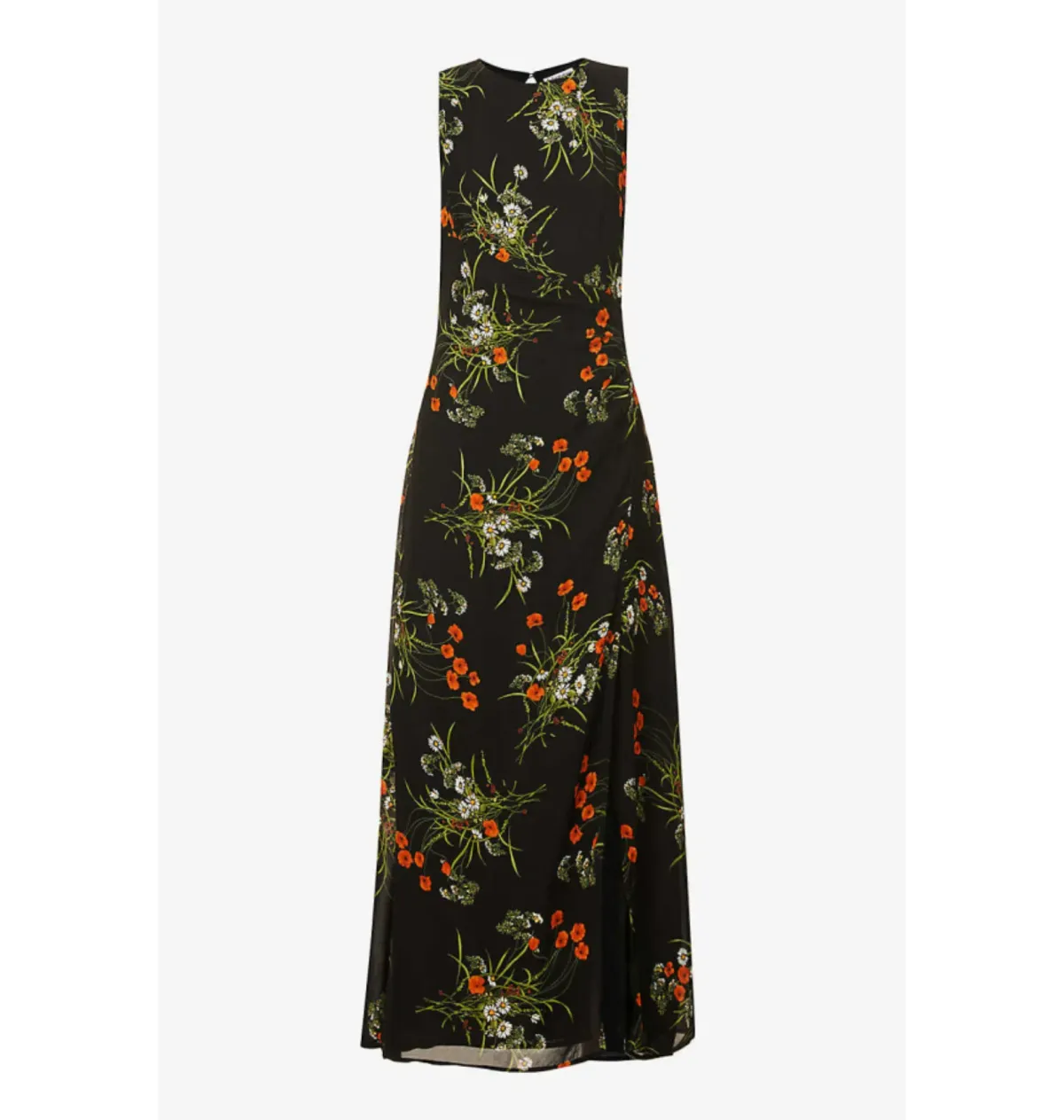 Reformation Ledger Floral Dress Black Floral Size UK 12 - Image 3