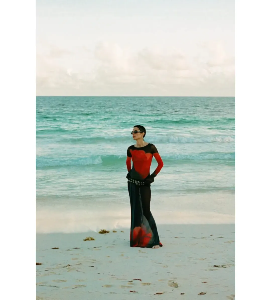 Rat & Boa Juniper Mesh Dress Tulip Print Size 8 for rent on The Volte - main image