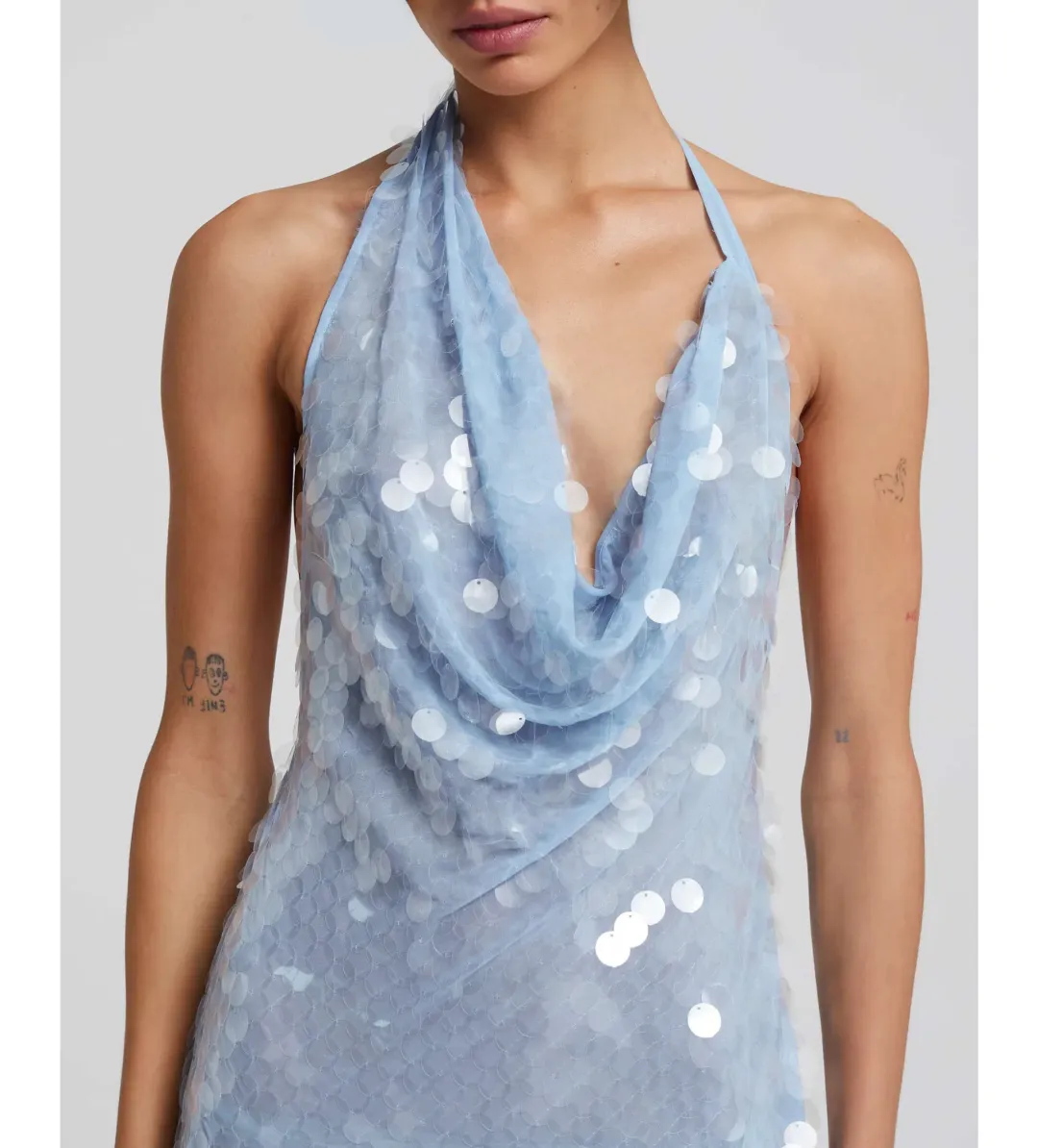 Rat & Boa Anais  Dress Blue Sequin Size 8  for rent on The Volte - main image