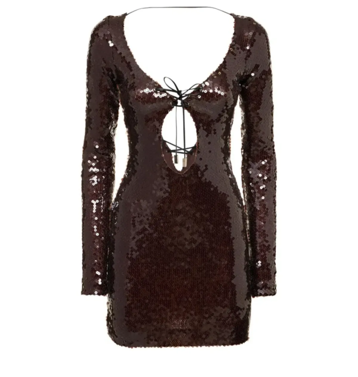 16arlington Solarium Mini Dress  Brown Size UK 10 - Image 4