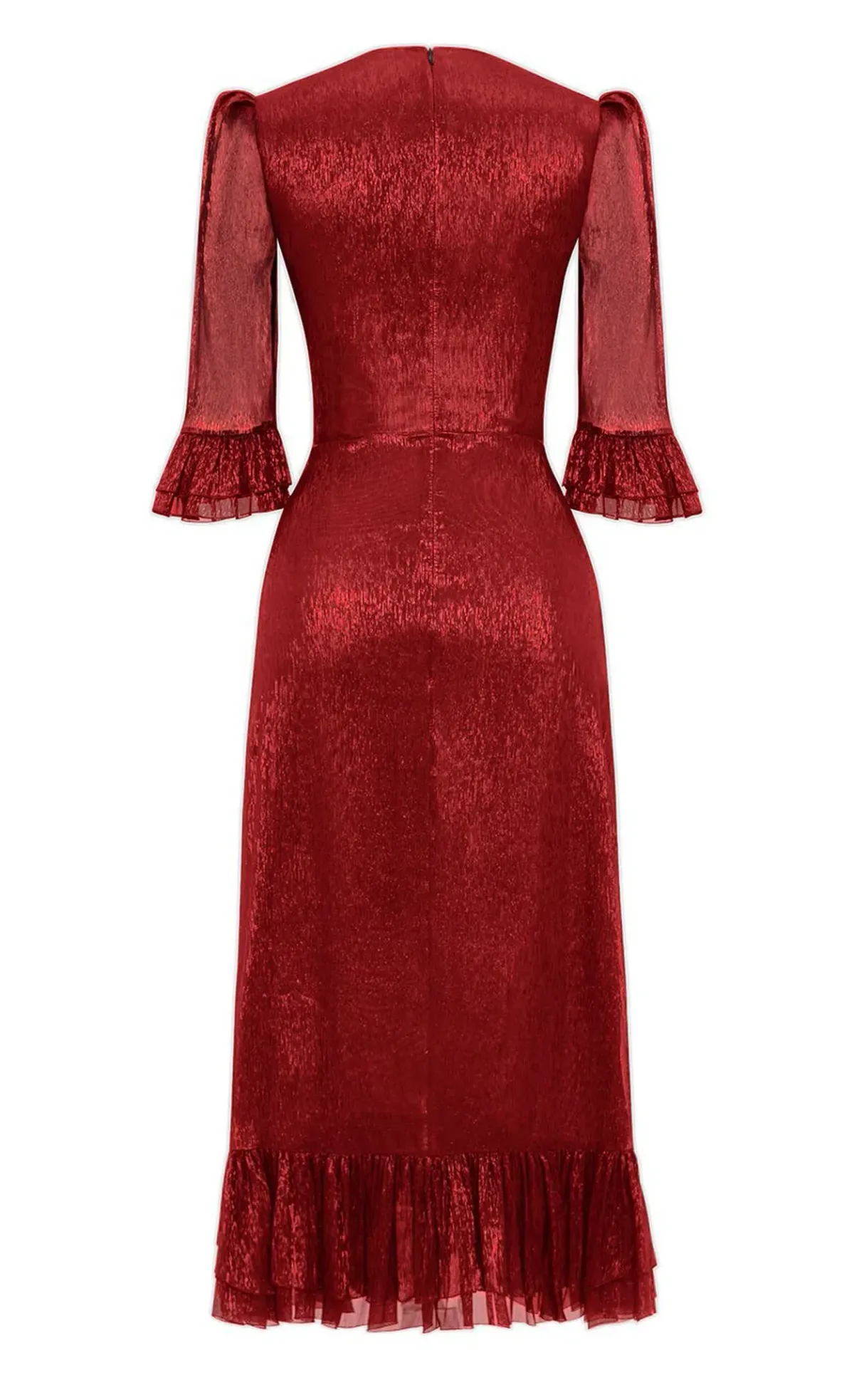 The Vampire's Wife The Falconetti Midi Dress Red Size UK 10 - Image 7