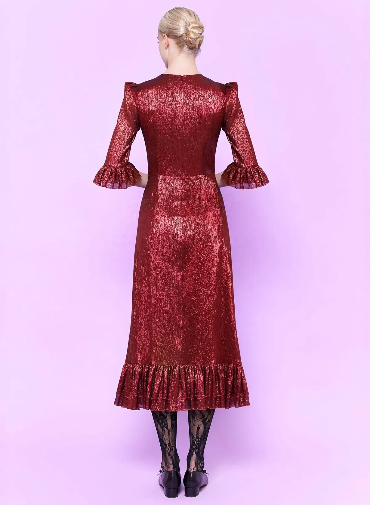 The Vampire's Wife The Falconetti Midi Dress Red Size UK 10 - Image 2