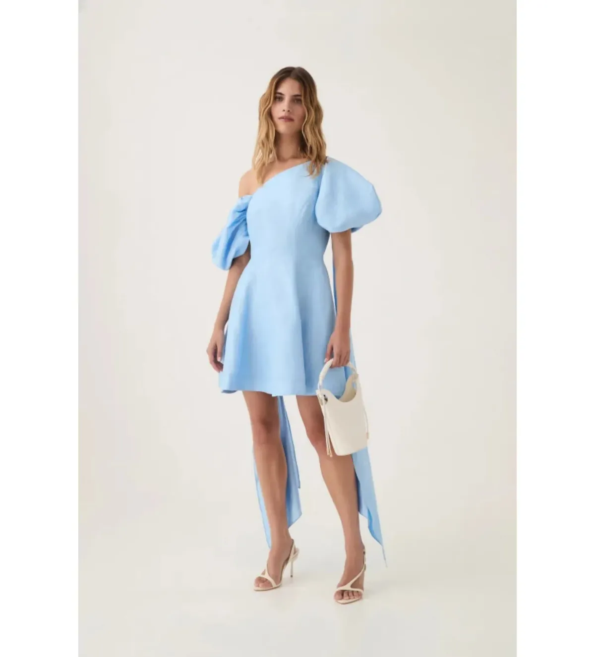 Aje Arista Mini Dress Powder Blue Size 10 - Image 1