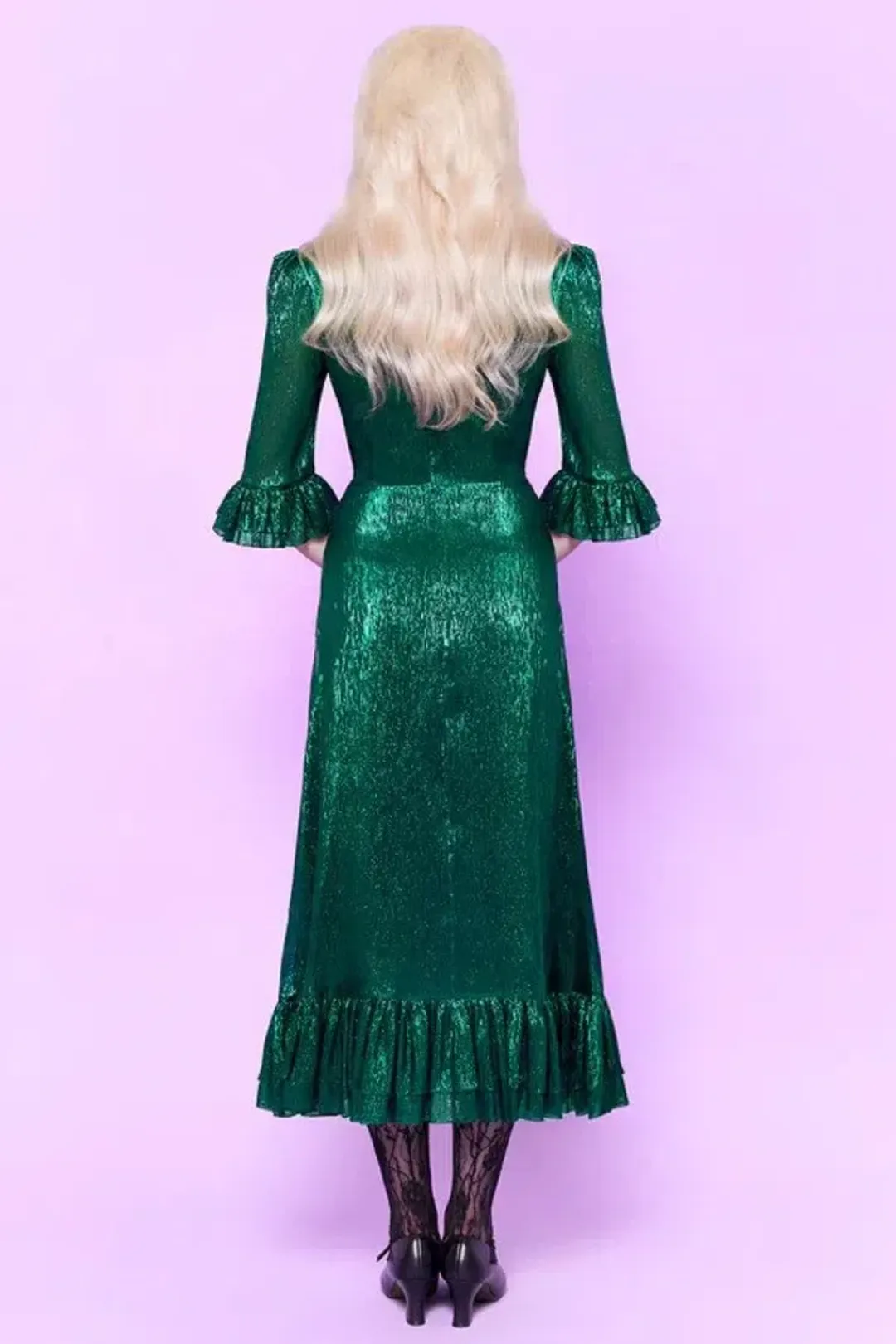The Vampire's Wife The Falconetti Midi Dress Green Size UK 10 for rent on The Volte - main image