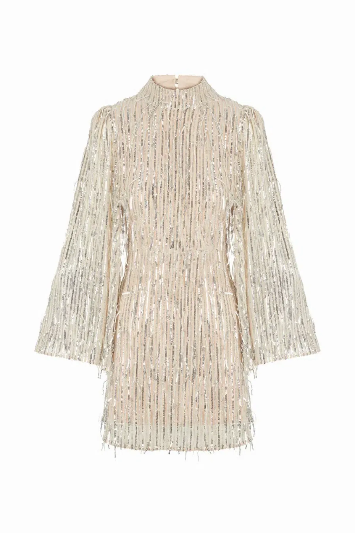 Queens of Archive The Mia Flare Sleeve Mini Dress Sequin Size S / UK 8 - Image 10