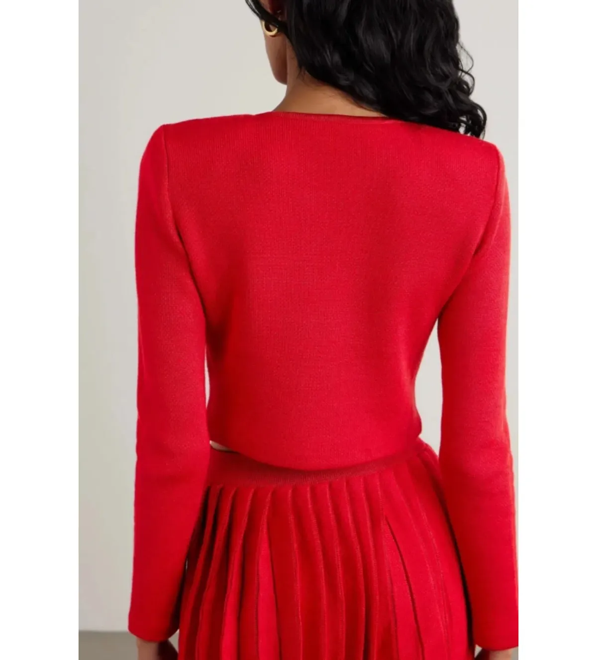 Self-Portrait Heart Buttoned Cardigan Red Size M/Au 10 - Image 2