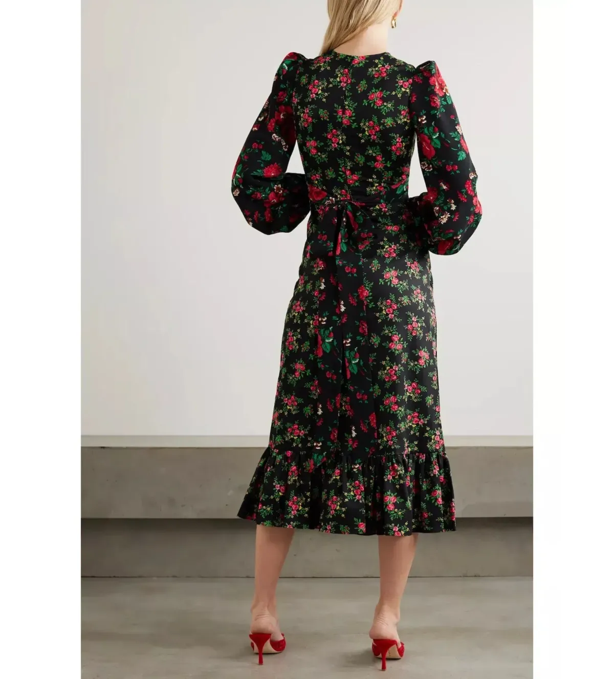 The Vampire's Wife Villanelle Rose Dress Black Size 8 - Image 2