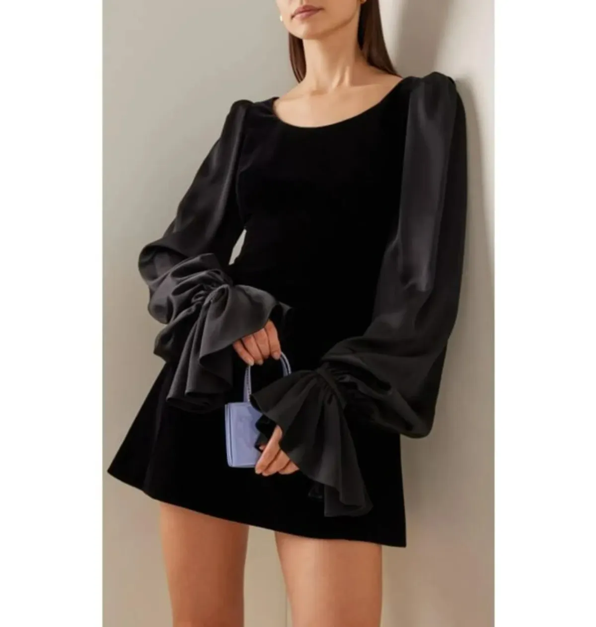 The Vampire’s Wife Little Ghost Velvet Mini Dress Black Size UK 12 - Image 3