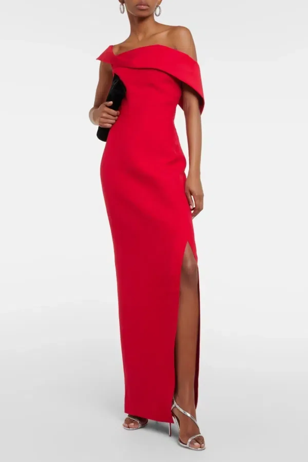 Roland Mouret One Shoulder Asymmetrical Gown Size 10 - Image 3