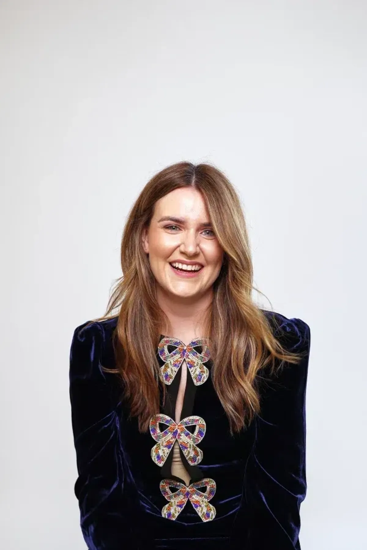 Saloni Camille Jumpsuit Blue Size 12 - Image 2