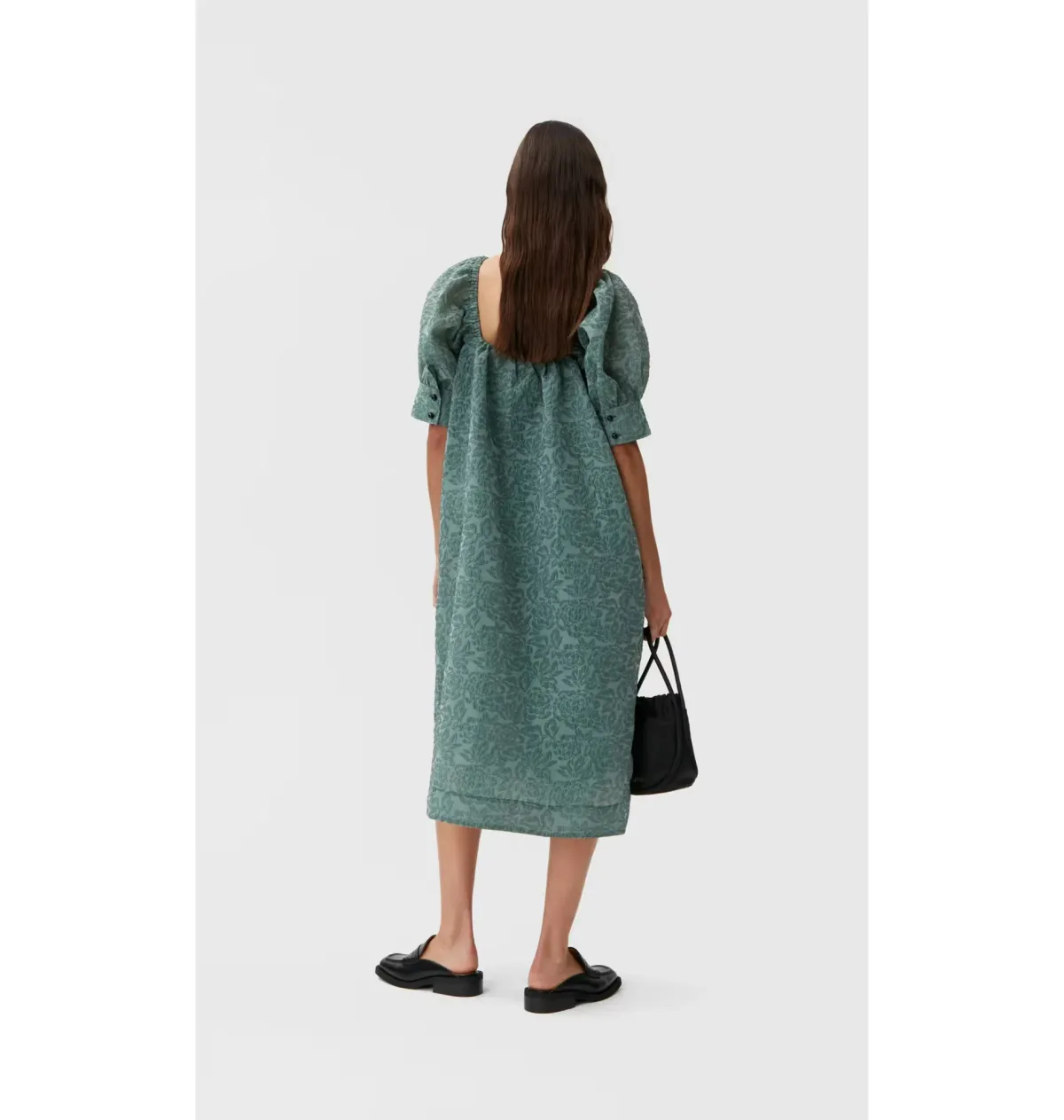Ganni Myrtle Dress Green Size DK40 / UK 12 - Image 2