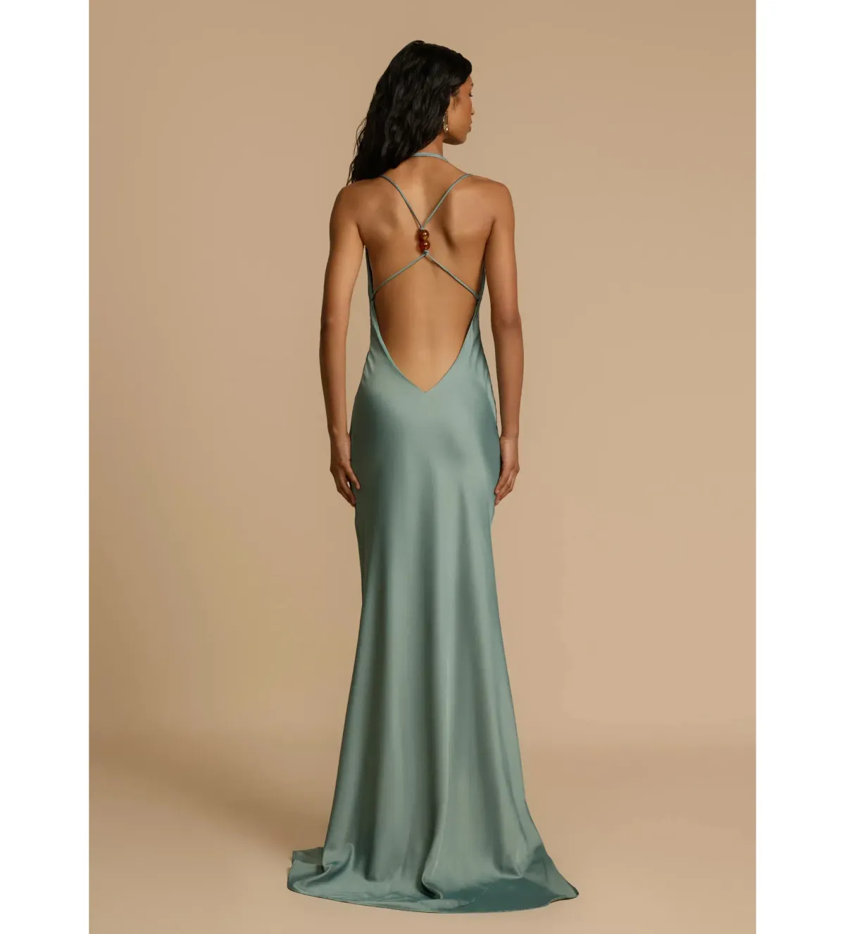 Arcina Ori Isodora Dress Floor Length Dress Green Size UK 8 - Image 5