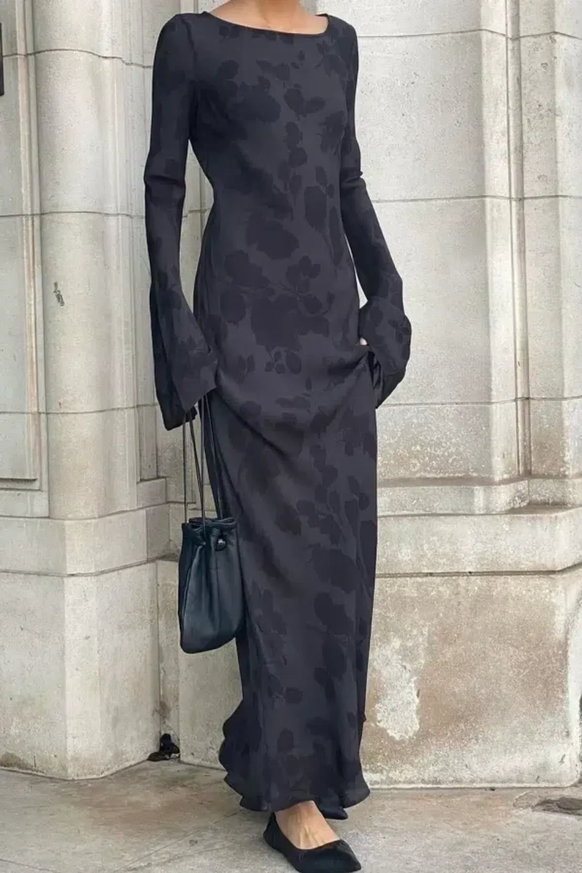 Realisation Par Gia Maxi Dress Midnight Rose Black Size L / UK 12 - Image 6