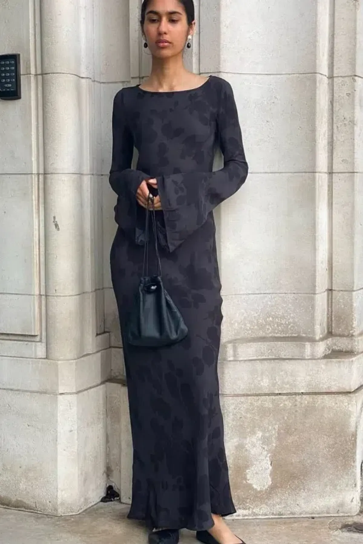 Realisation Par Gia Maxi Dress Midnight Rose Black Size L / UK 12 - Image 5