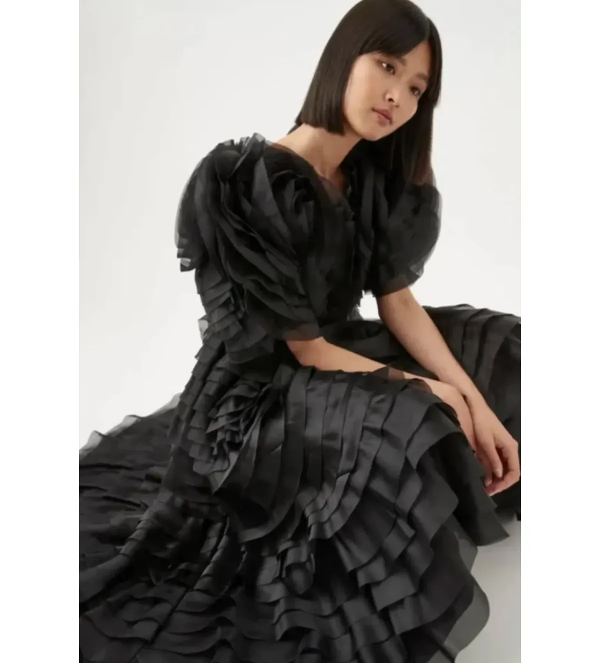 AJE  Amour midi dress in Black Size UK 12 - Image 3