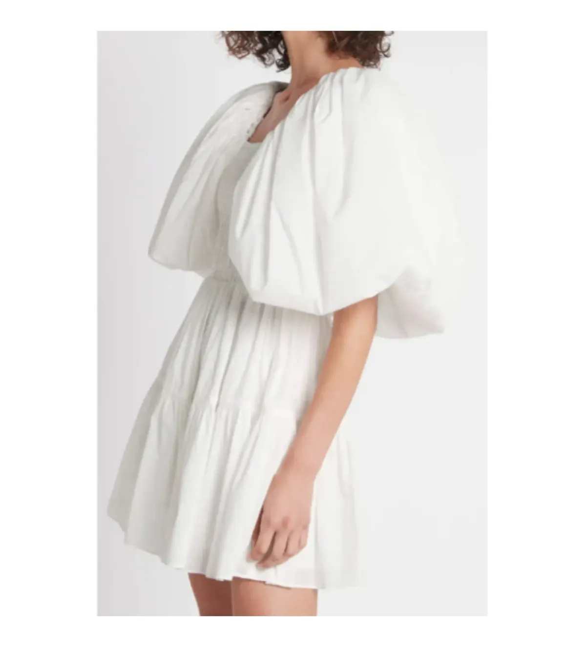 Aje Cherished Mini Dress White Size UK 12 - Image 2