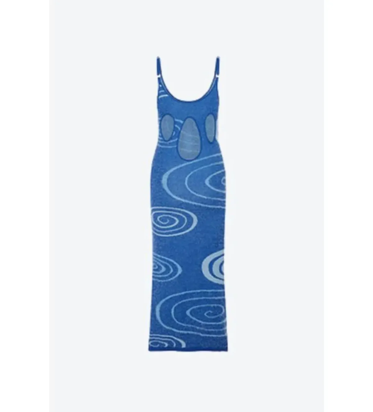 House of Sunny Galaxy Hockney Midi Dress Blue Print Size 10 - Image 2