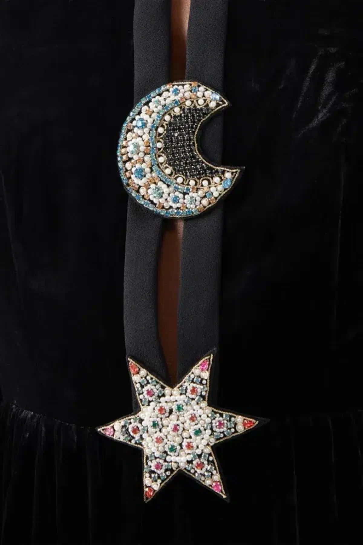 Saloni Camille Dress Black Size 10 - Image 4