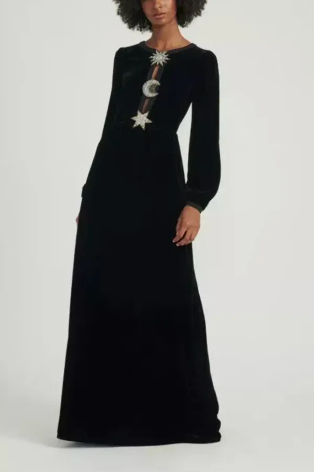 Saloni Camille Dress Black Size 10 - Image 1