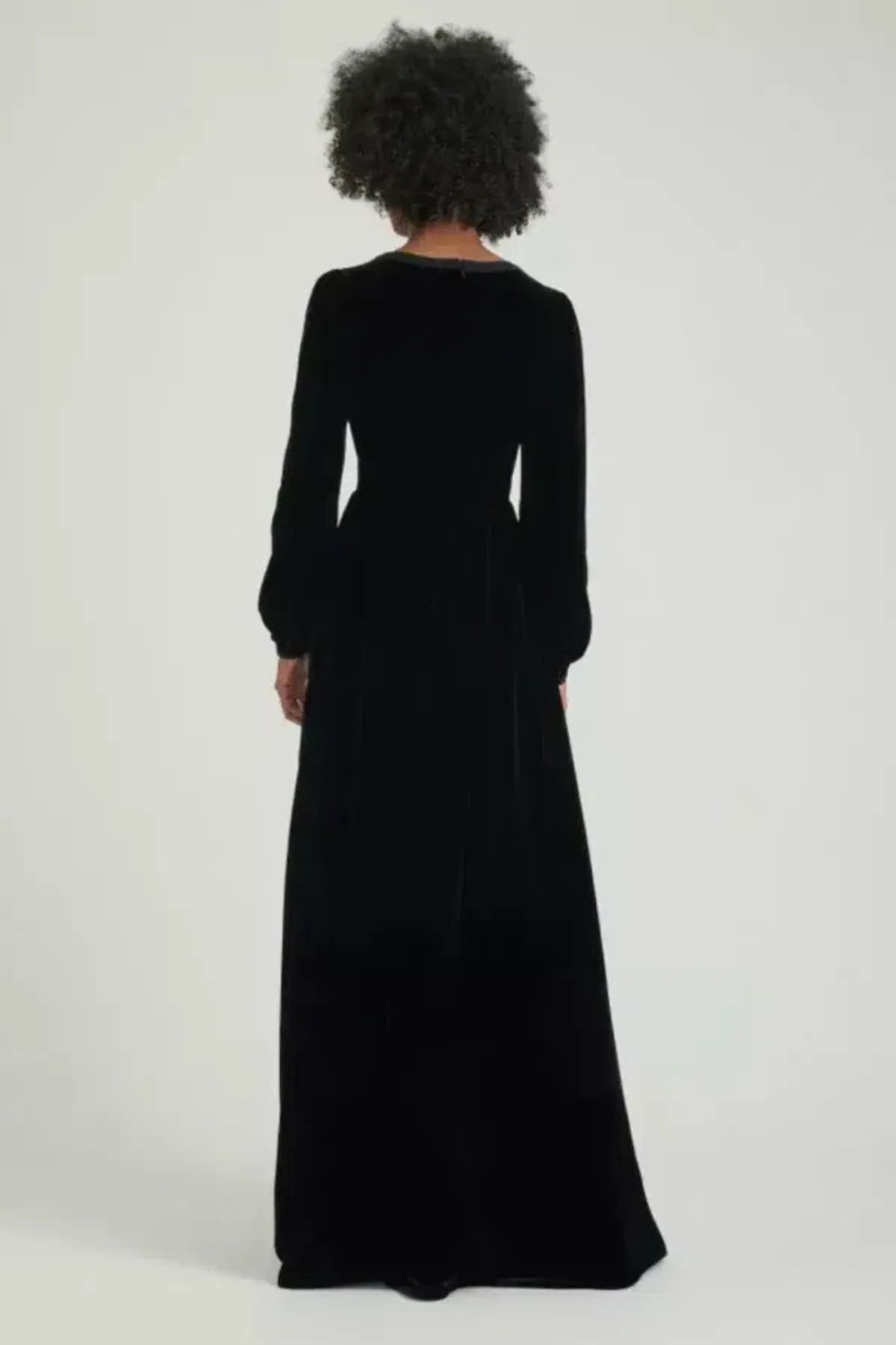 Saloni Camille Dress Black Size 10 - Image 3