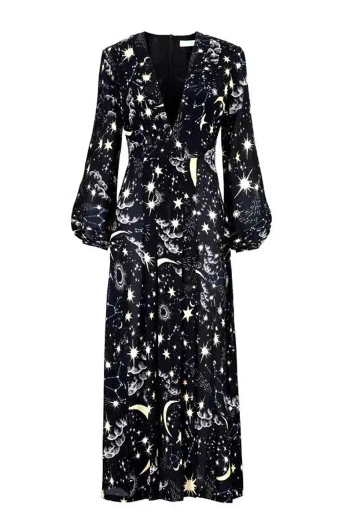 Rixo Camelia Dress Black Print Size 12 - Image 2